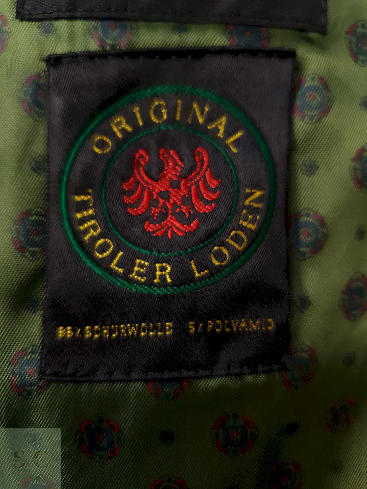 Abrigo Dolomiten Tiroler Loden Verde 100% Lana Virgen Talla L 17