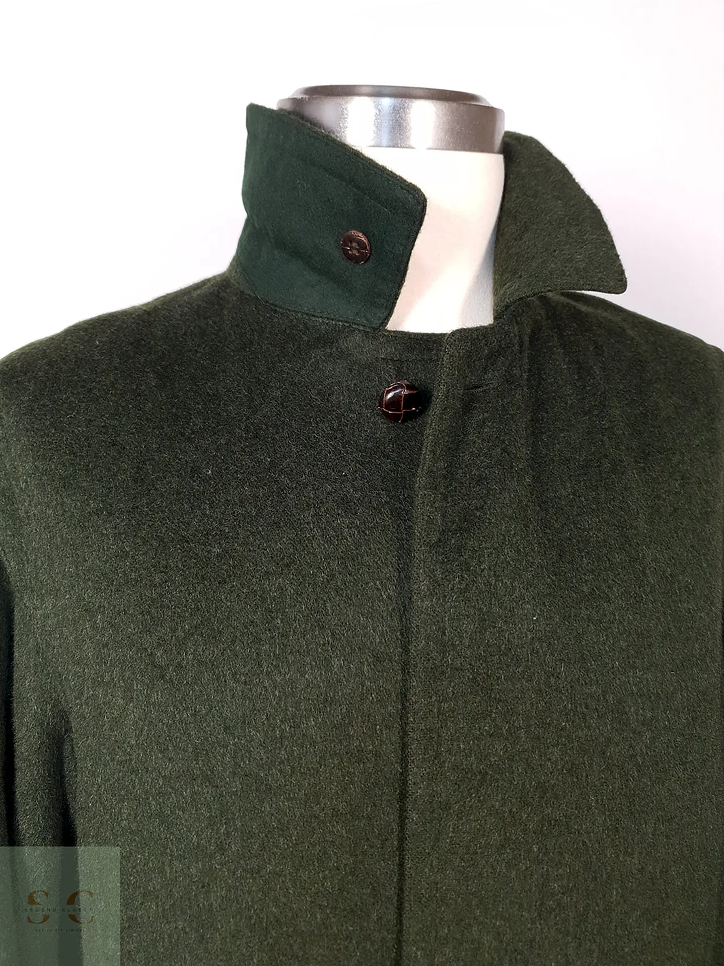 Abrigo Dolomiten Tiroler Loden Verde 100% Lana Virgen Talla L 19