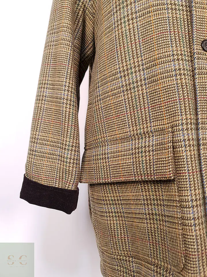Abrigo Brooks Brothers 100% Lana Escocia Talla L 4