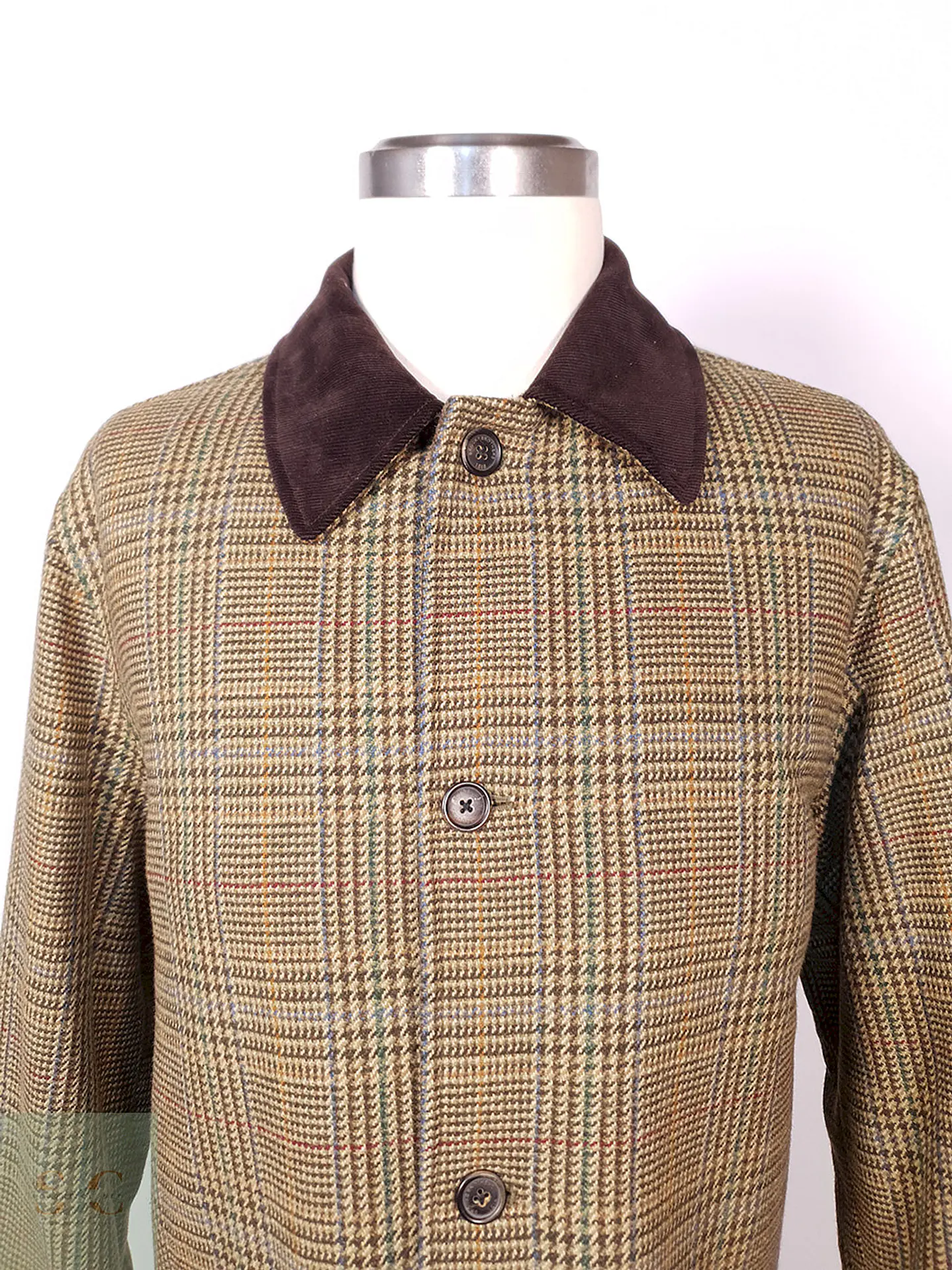 Abrigo Brooks Brothers 100% Lana Escocia Talla L 6