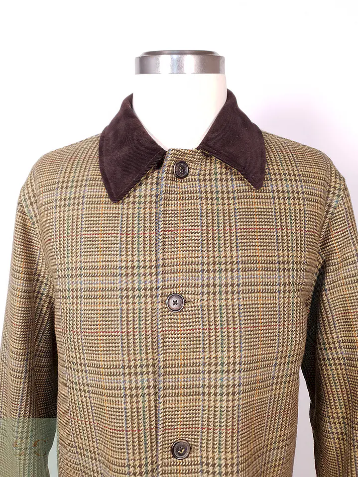 Abrigo Brooks Brothers 100% Lana Escocia Talla L 6