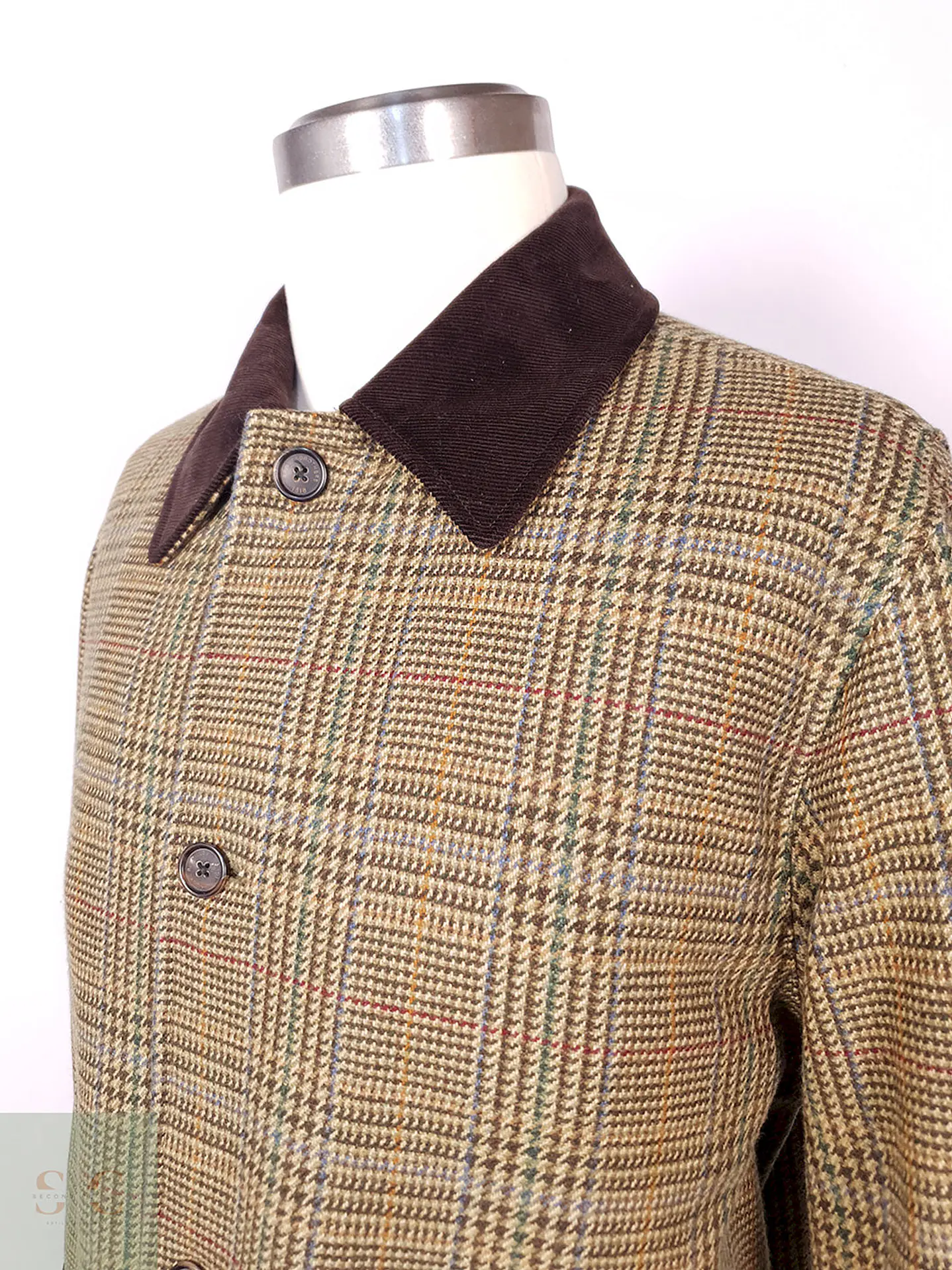 Abrigo Brooks Brothers 100% Lana Escocia Talla L 10