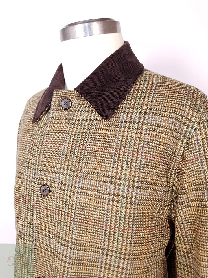 Abrigo Brooks Brothers 100% Lana Escocia Talla L 10