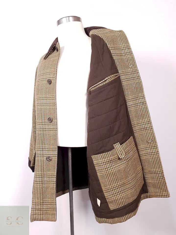 Abrigo Brooks Brothers 100% Lana Escocia Talla L 13