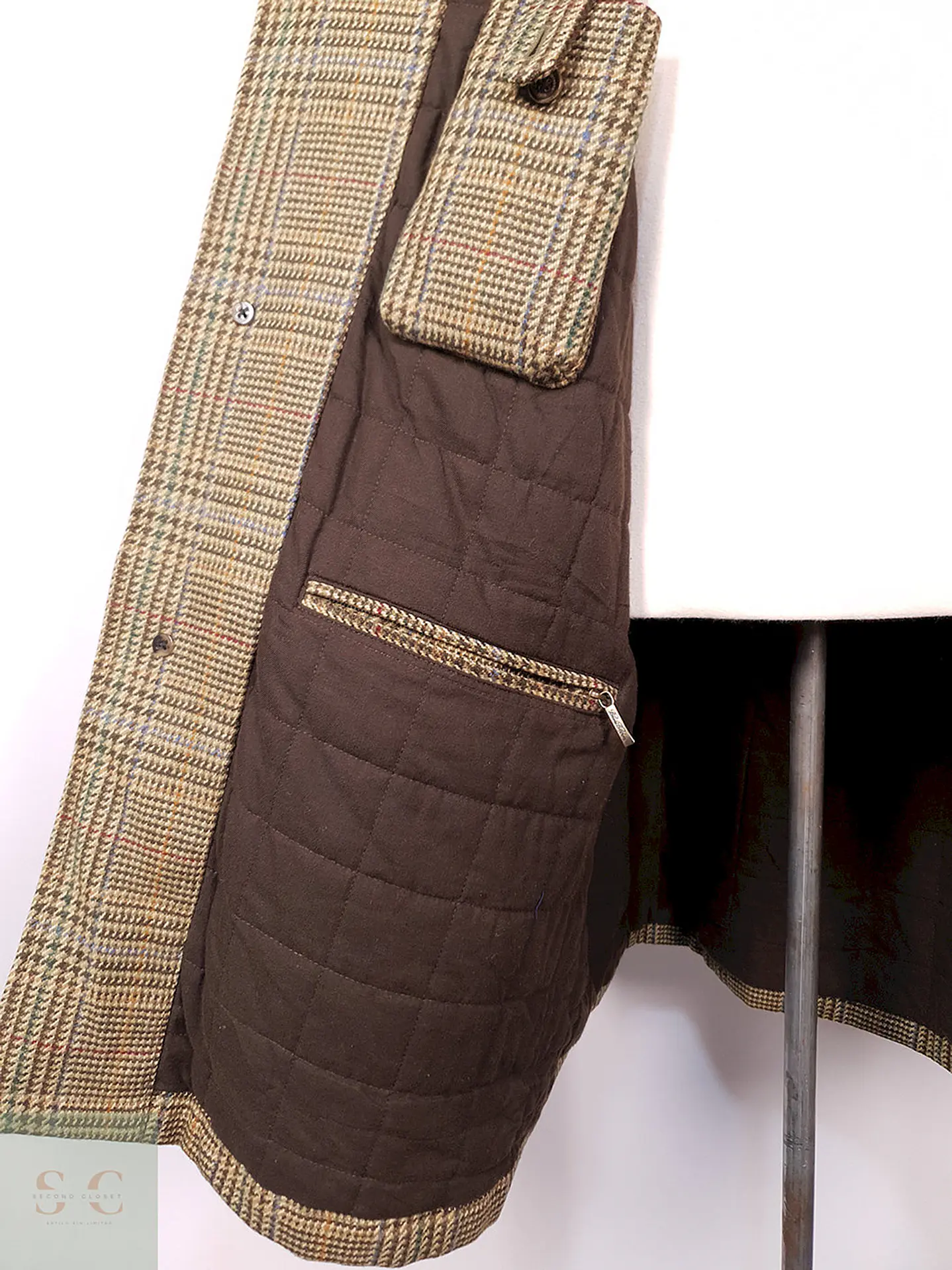 Abrigo Brooks Brothers 100% Lana Escocia Talla L 16