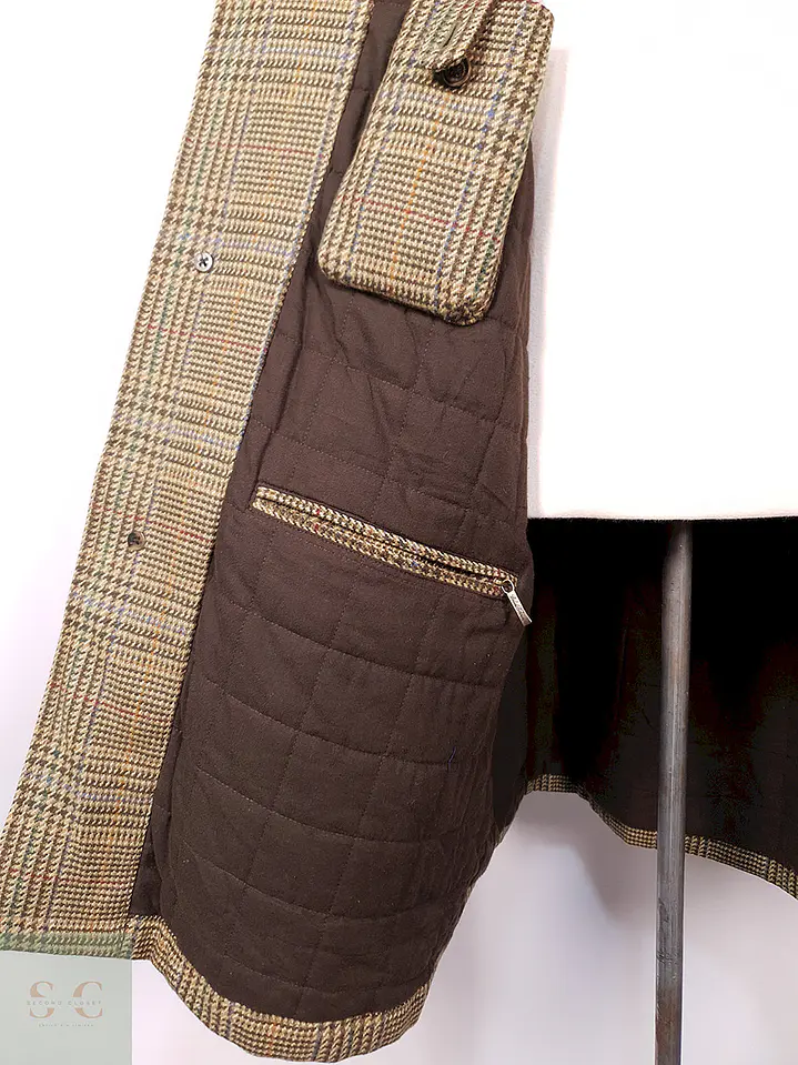 Abrigo Brooks Brothers 100% Lana Escocia Talla L 16