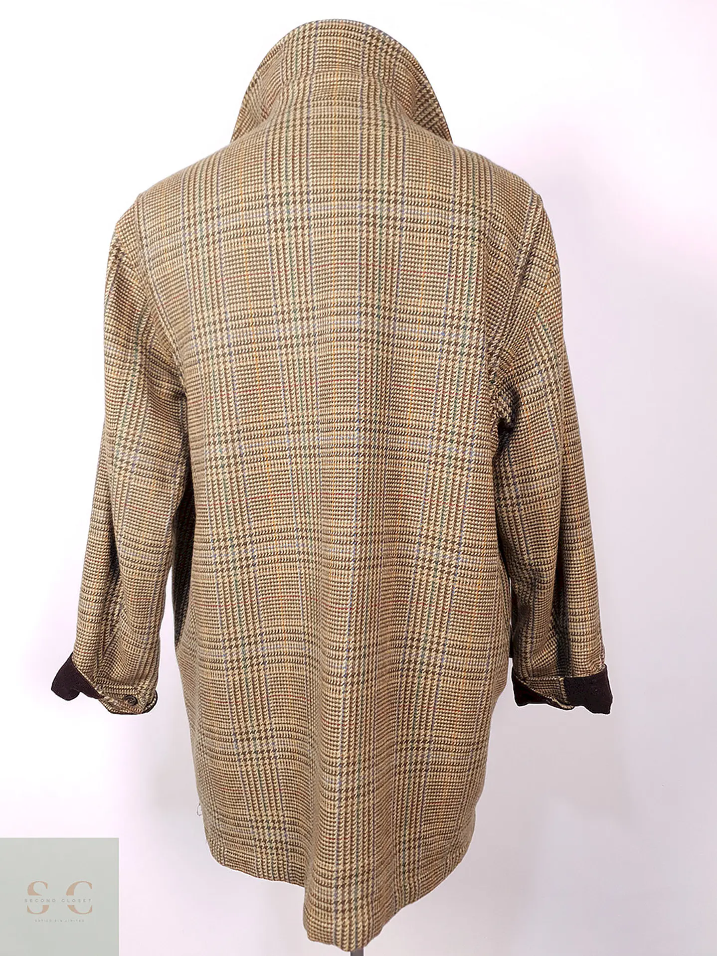Abrigo Brooks Brothers 100% Lana Escocia Talla L 18