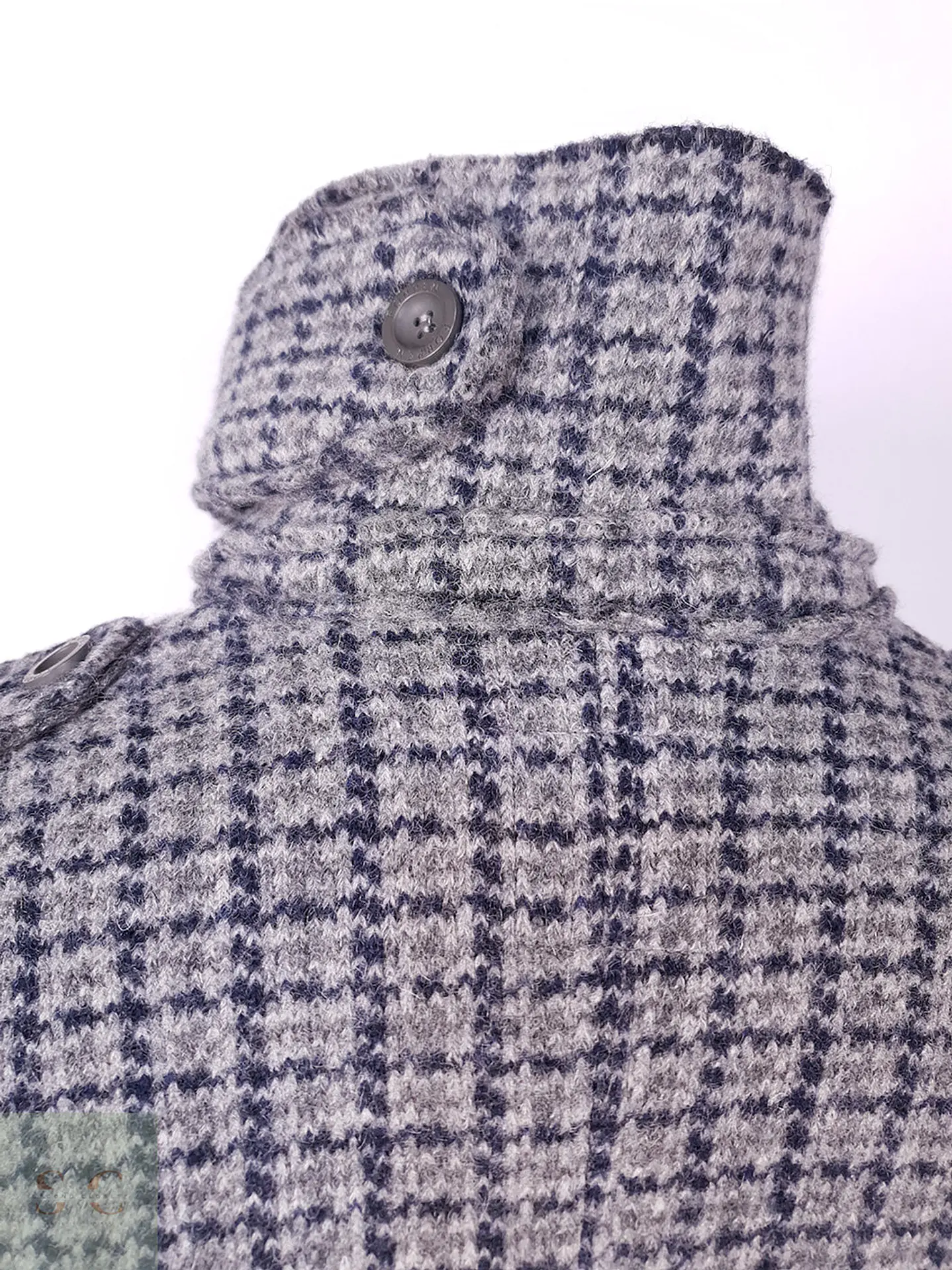 Abrigo Forpen Marinero Plomo Lana Italia Talla M 11