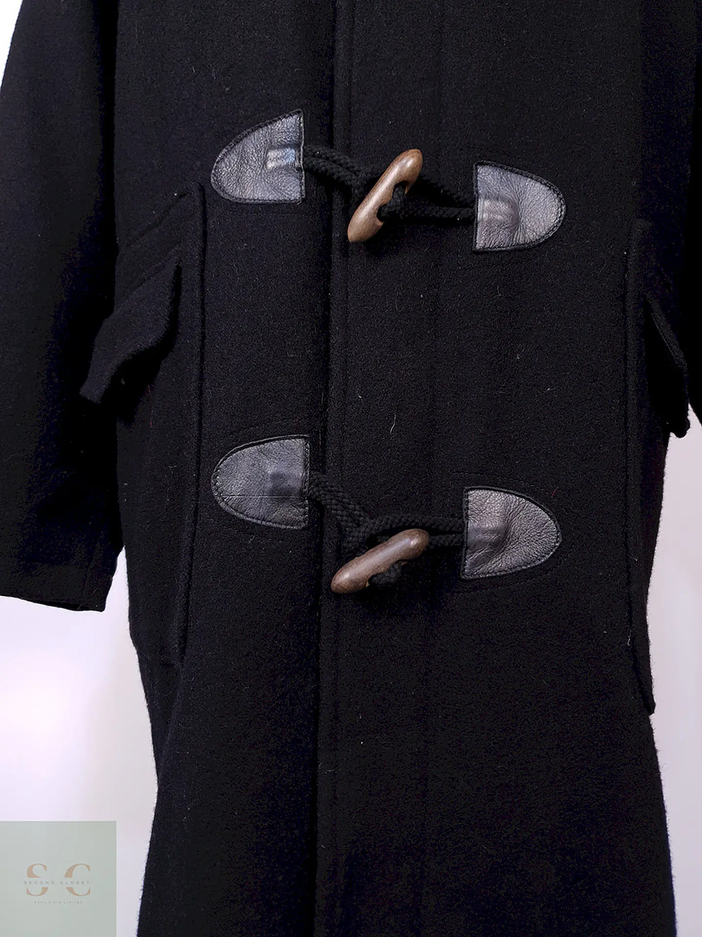 Abrigo Montgomery Johnbull Negro Lana Japón Talla ML 3