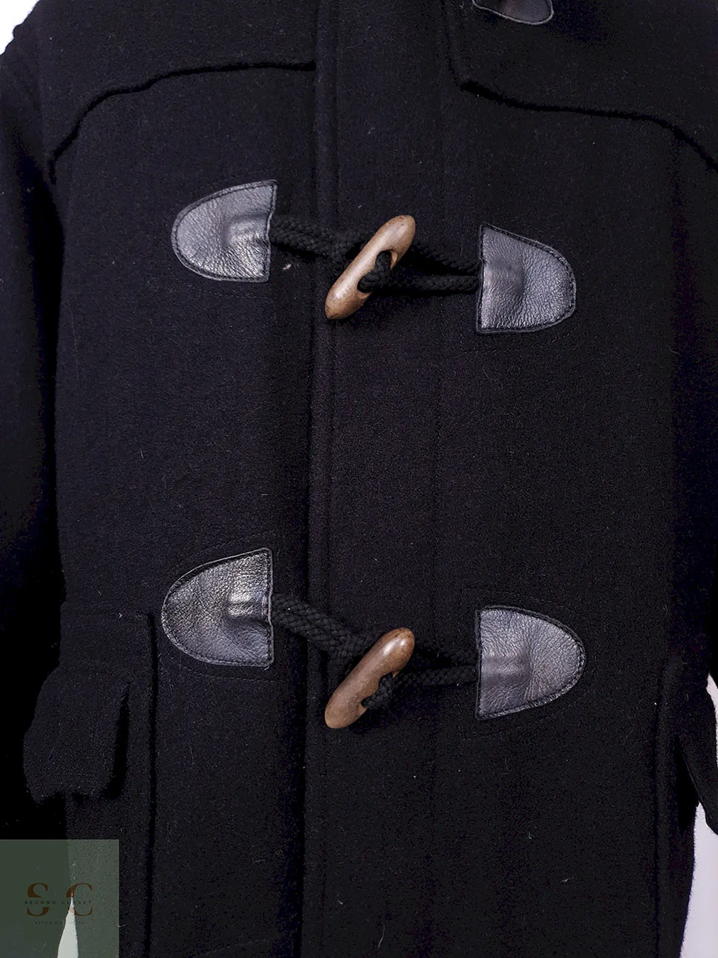 Abrigo Montgomery Johnbull Negro Lana Japón Talla ML 4