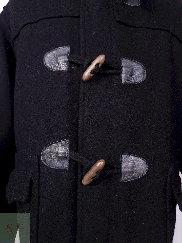 Abrigo Montgomery Johnbull Negro Lana Japón Talla ML 4