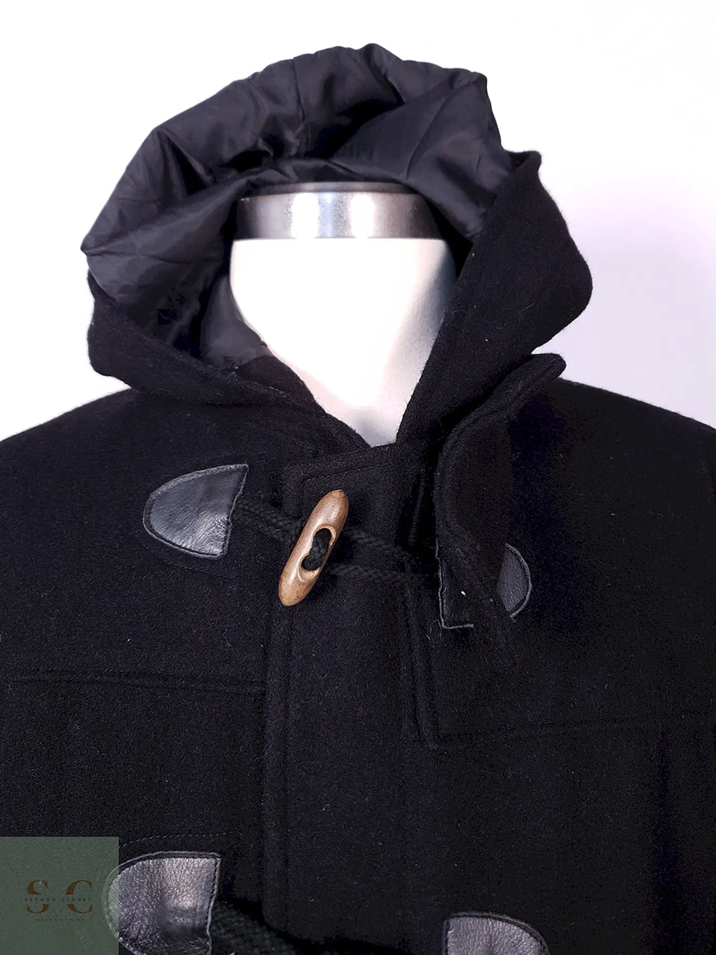 Abrigo Montgomery Johnbull Negro Lana Japón Talla ML 5