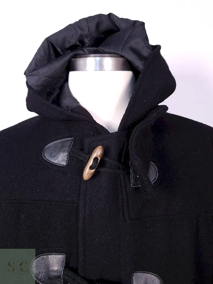 Abrigo Montgomery Johnbull Negro Lana Japón Talla ML 5