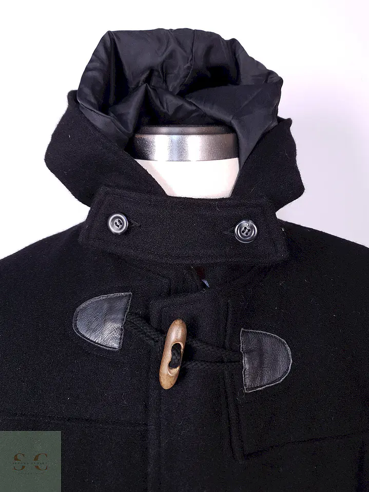 Abrigo Montgomery Johnbull Negro Lana Japón Talla ML 6