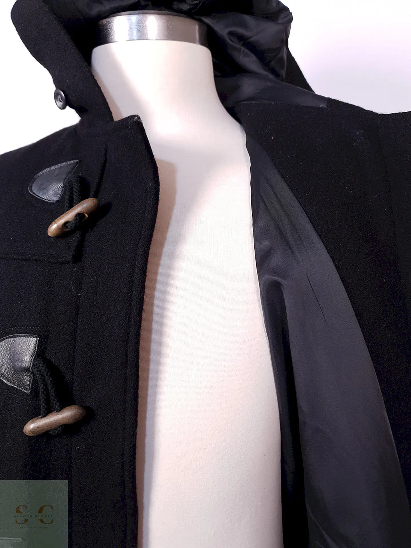 Abrigo Montgomery Johnbull Negro Lana Japón Talla ML 8