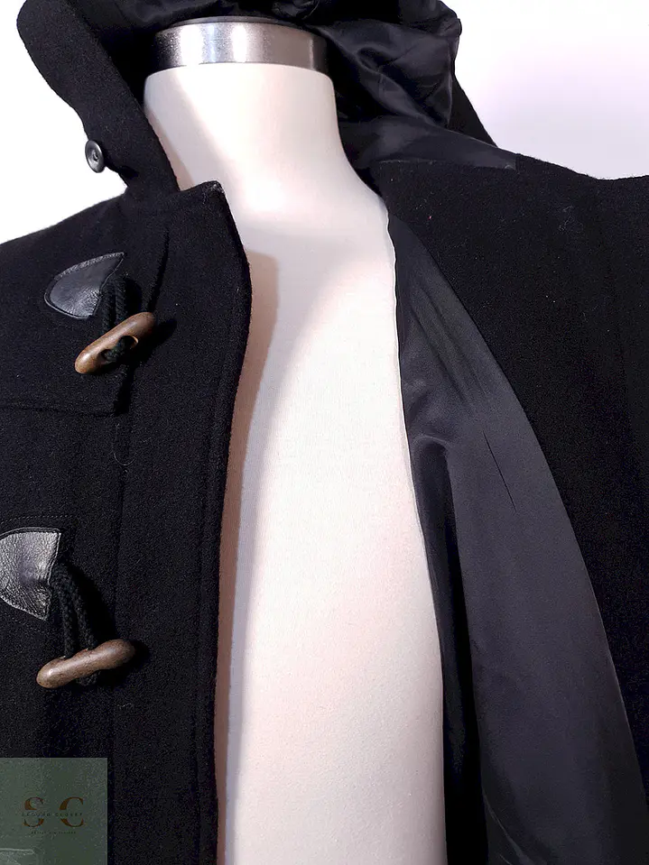 Abrigo Montgomery Johnbull Negro Lana Japón Talla ML 8