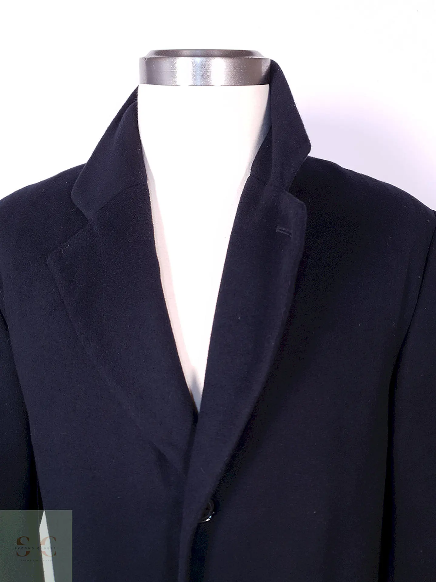 Abrigo Michael Kors Largo Azul Lana y Cashmere Talla LXL 6