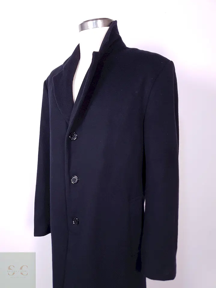 Abrigo Michael Kors Largo Azul Lana y Cashmere Talla LXL 7
