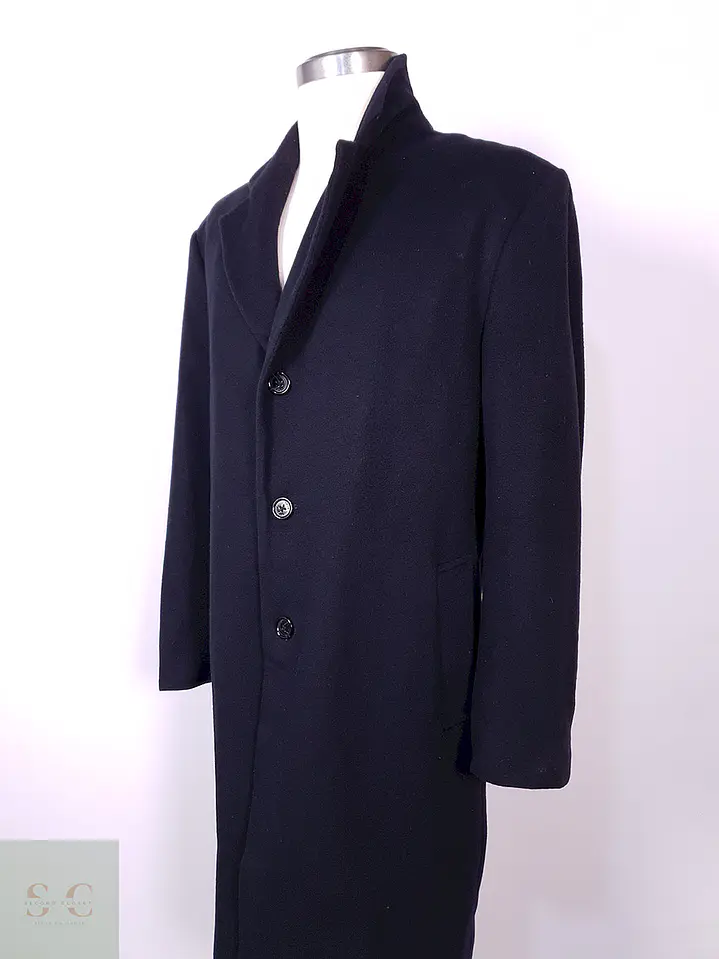 Abrigo Michael Kors Largo Azul Lana y Cashmere Talla LXL 8