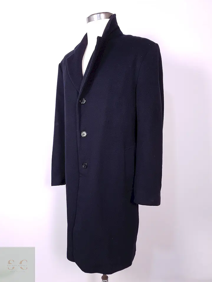 Abrigo Michael Kors Largo Azul Lana y Cashmere Talla LXL 9