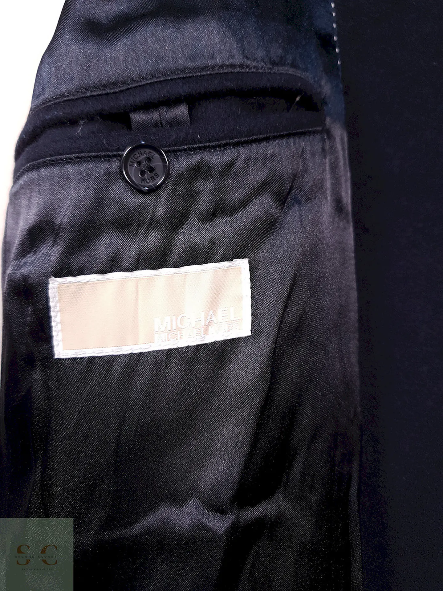 Abrigo Michael Kors Largo Azul Lana y Cashmere Talla LXL 11