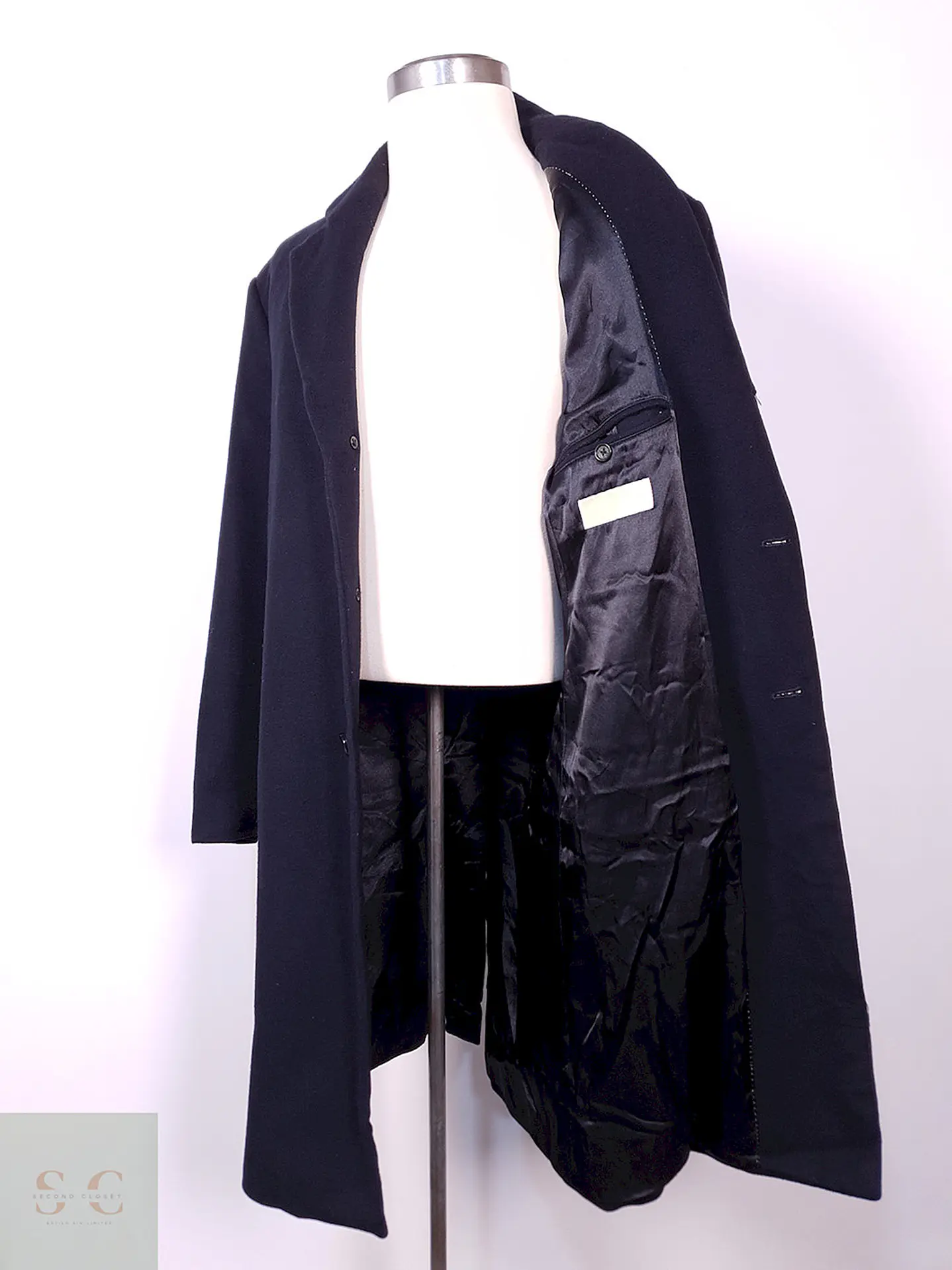 Abrigo Michael Kors Largo Azul Lana y Cashmere Talla LXL 13