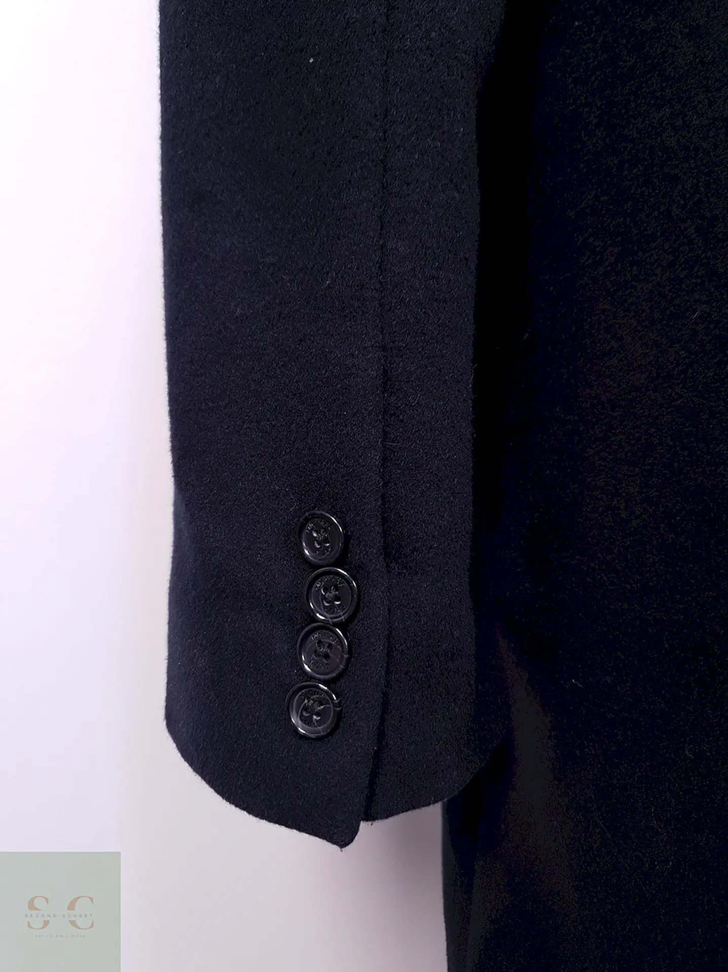 Abrigo Michael Kors Largo Azul Lana y Cashmere Talla LXL 16