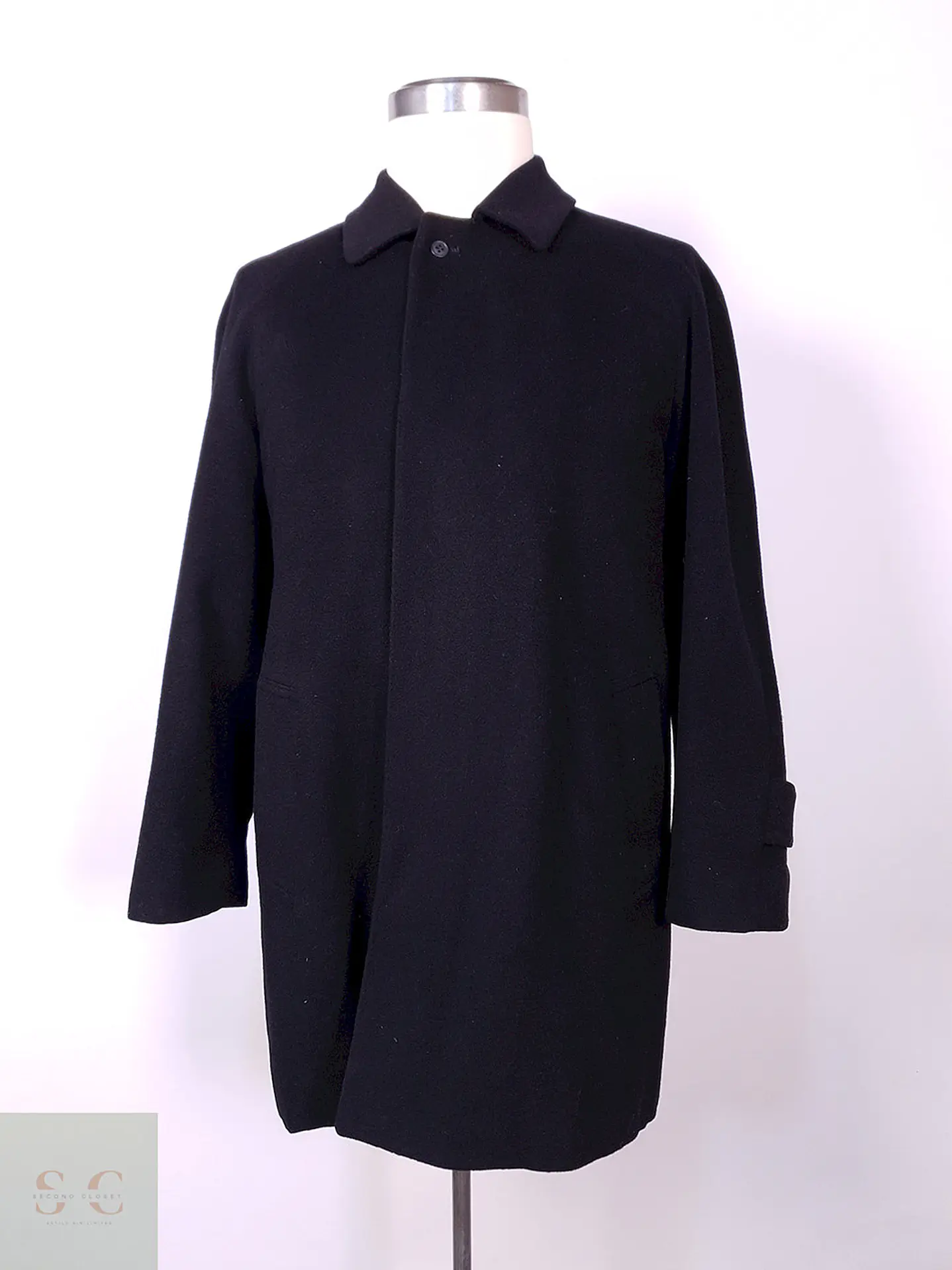 Abrigo Nino Cerruti Azul Japón Lana Talla M 1