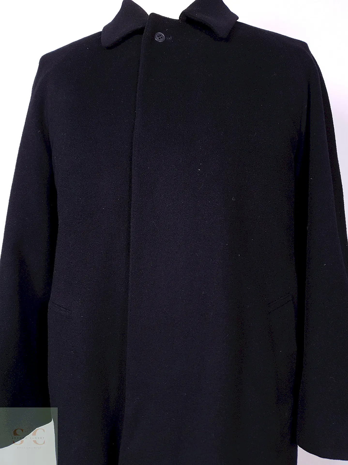 Abrigo Nino Cerruti Azul Japón Lana Talla M 3