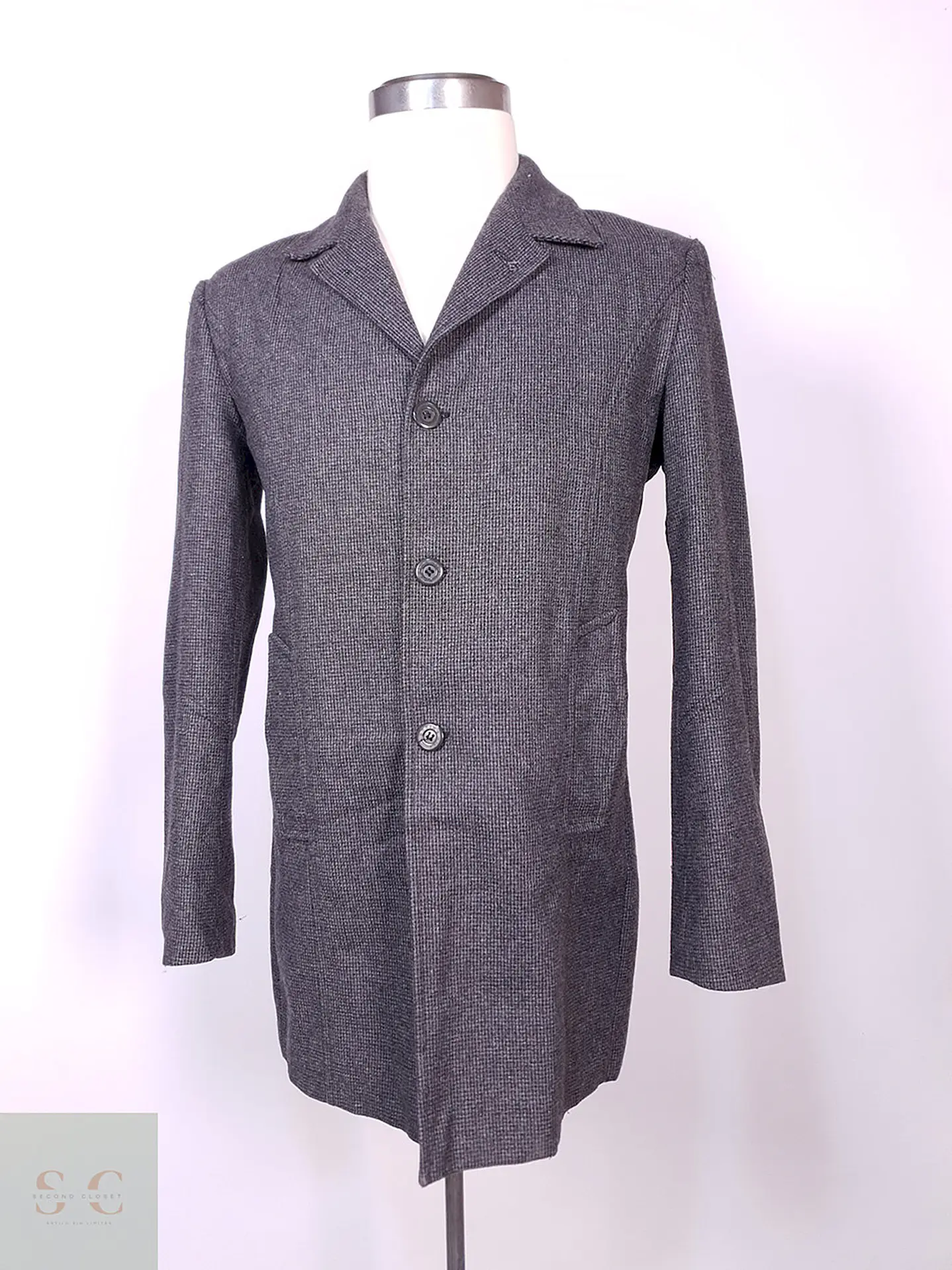Abrigo Nothing Hill Italiano Lana Talla M 1