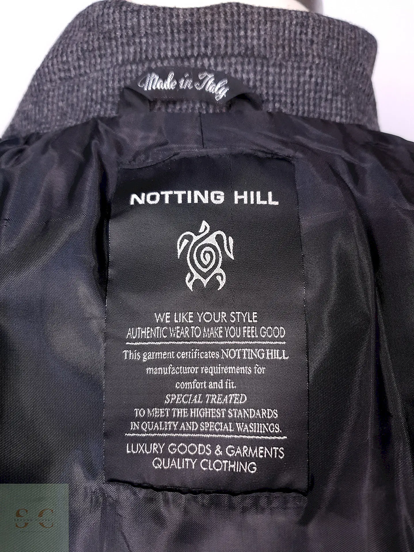 Abrigo Nothing Hill Italiano Lana Talla M 13