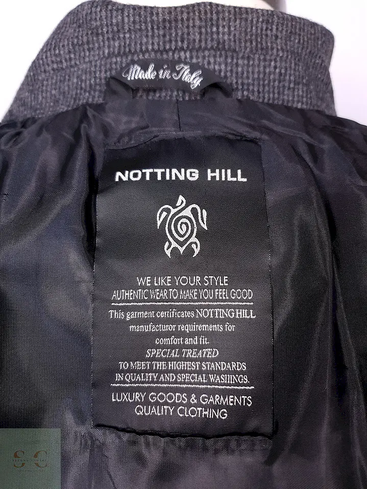 Abrigo Nothing Hill Italiano Lana Talla M 13