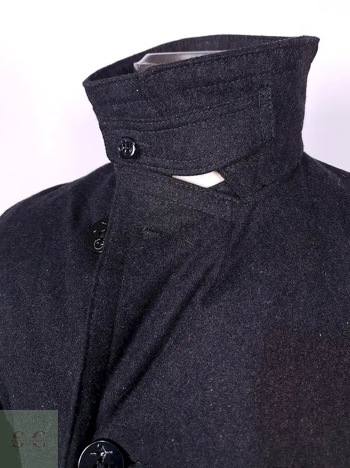 Abrigo Old Navy Marinero Plomo Mezcla Lana Talla S 7