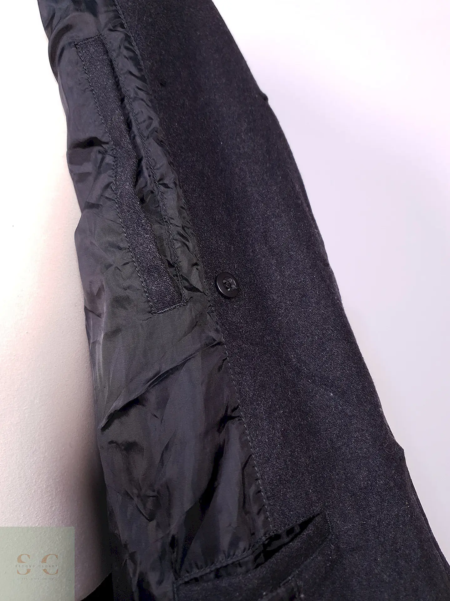 Abrigo Old Navy Marinero Plomo Mezcla Lana Talla S 9