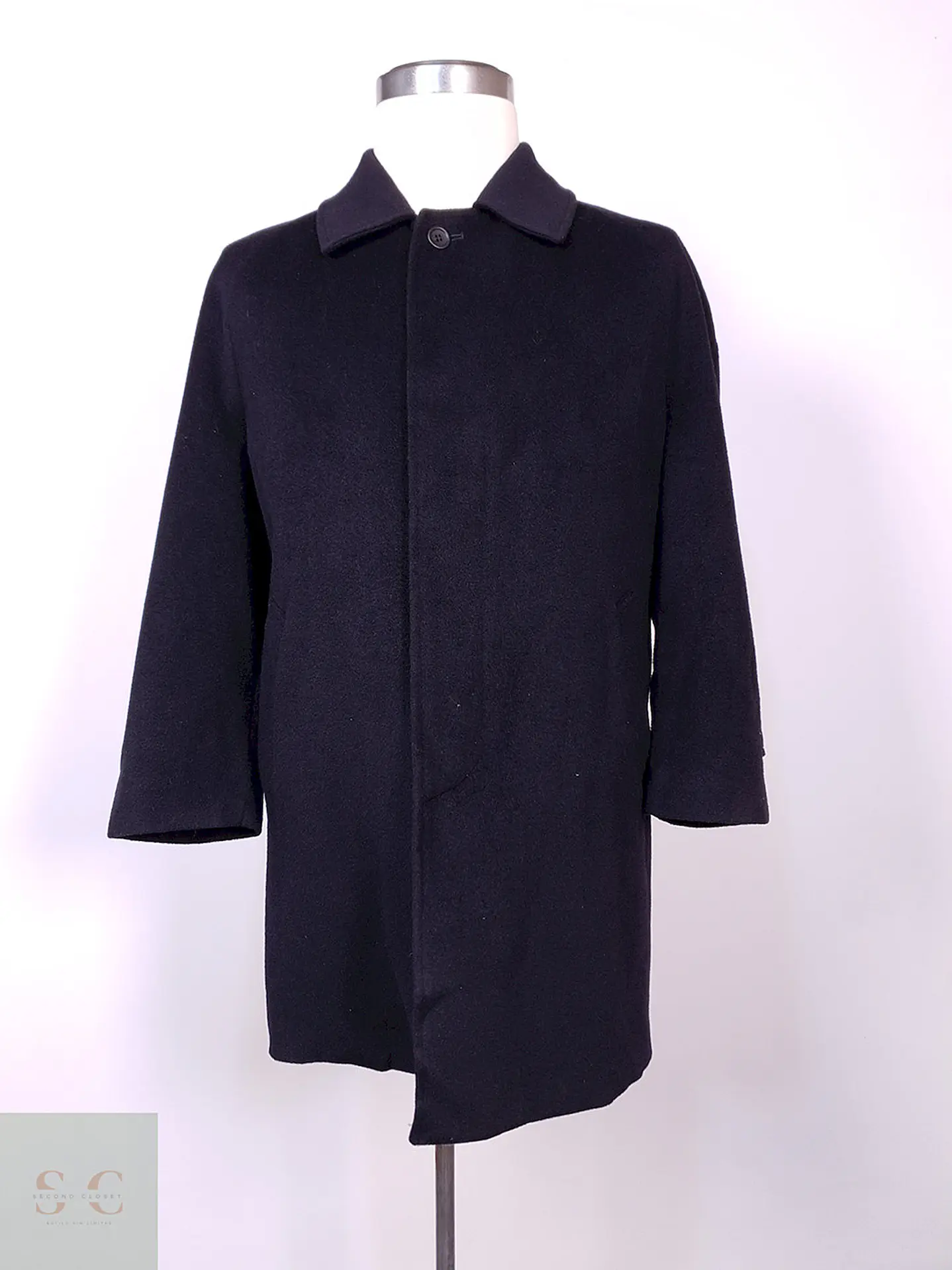 Abrigo Between Classics Azul Japón Lana Cashmere Talla L 1