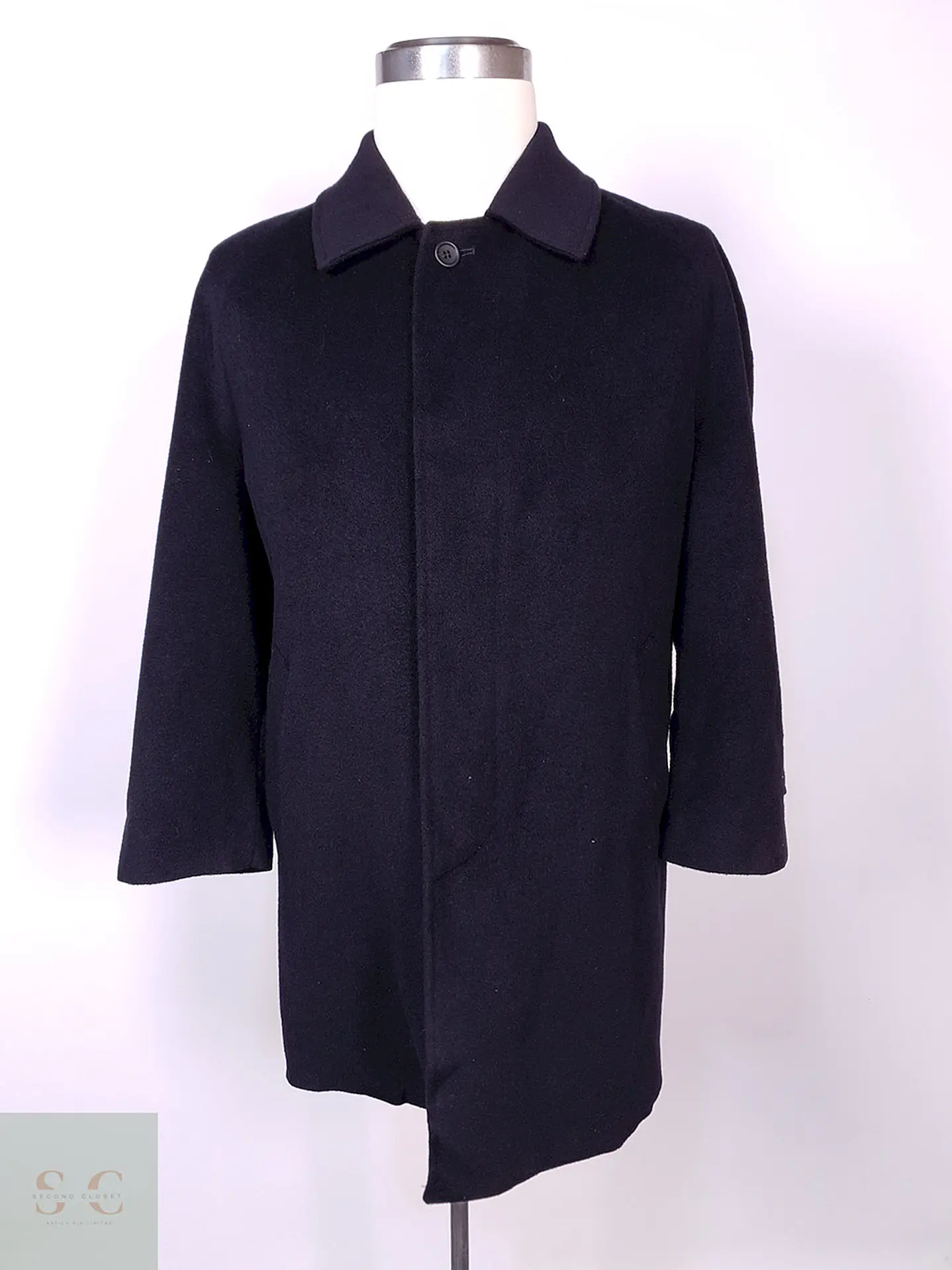Abrigo Between Classics Azul Japón Lana Cashmere Talla L 2