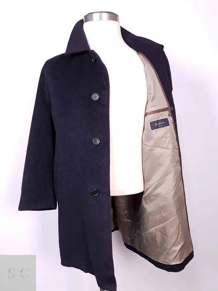 Abrigo Between Classics Azul Japón Lana Cashmere Talla L 9