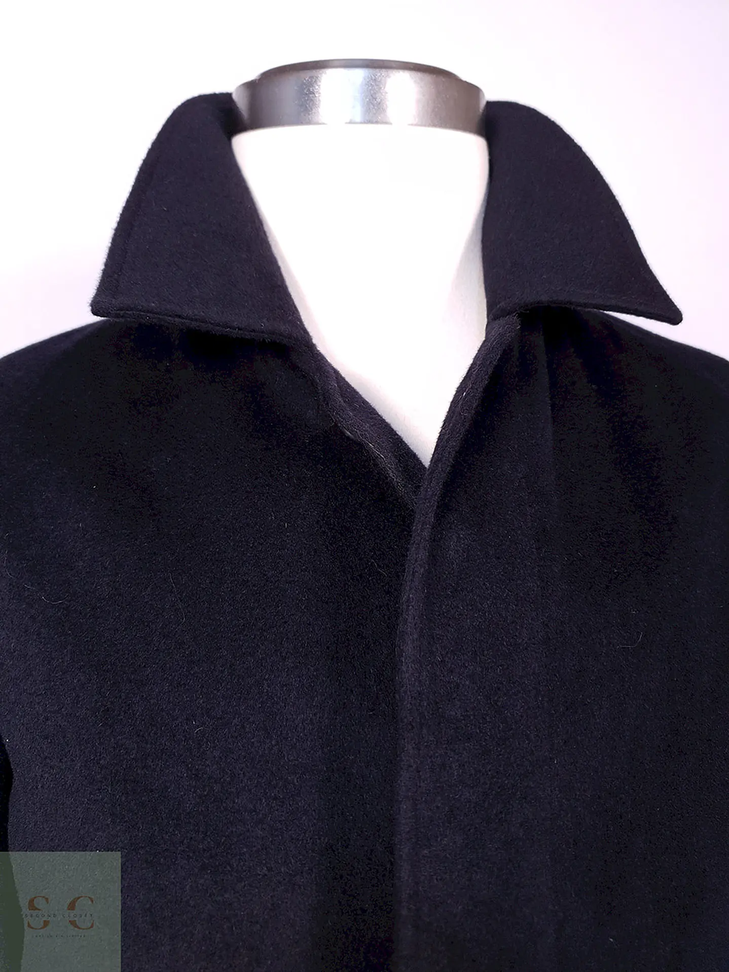 Abrigo Between Classics Azul Japón Lana Cashmere Talla L 11