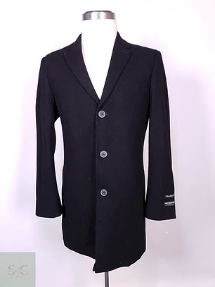Abrigo Climate Couture Negro Lana Talla M