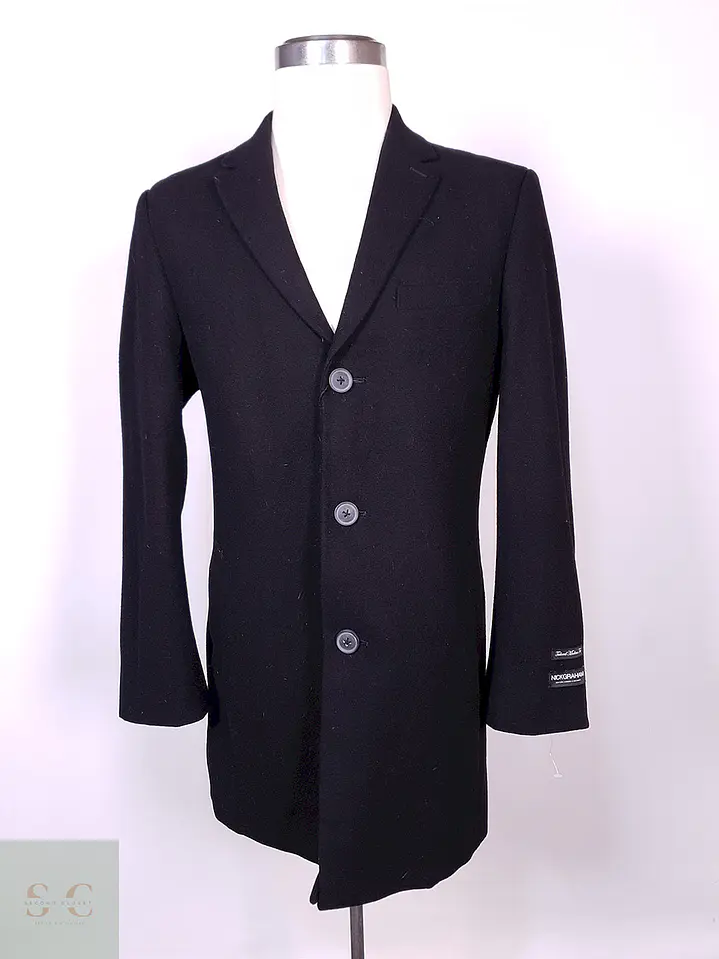 Abrigo Climate Couture Negro Lana Talla M 1