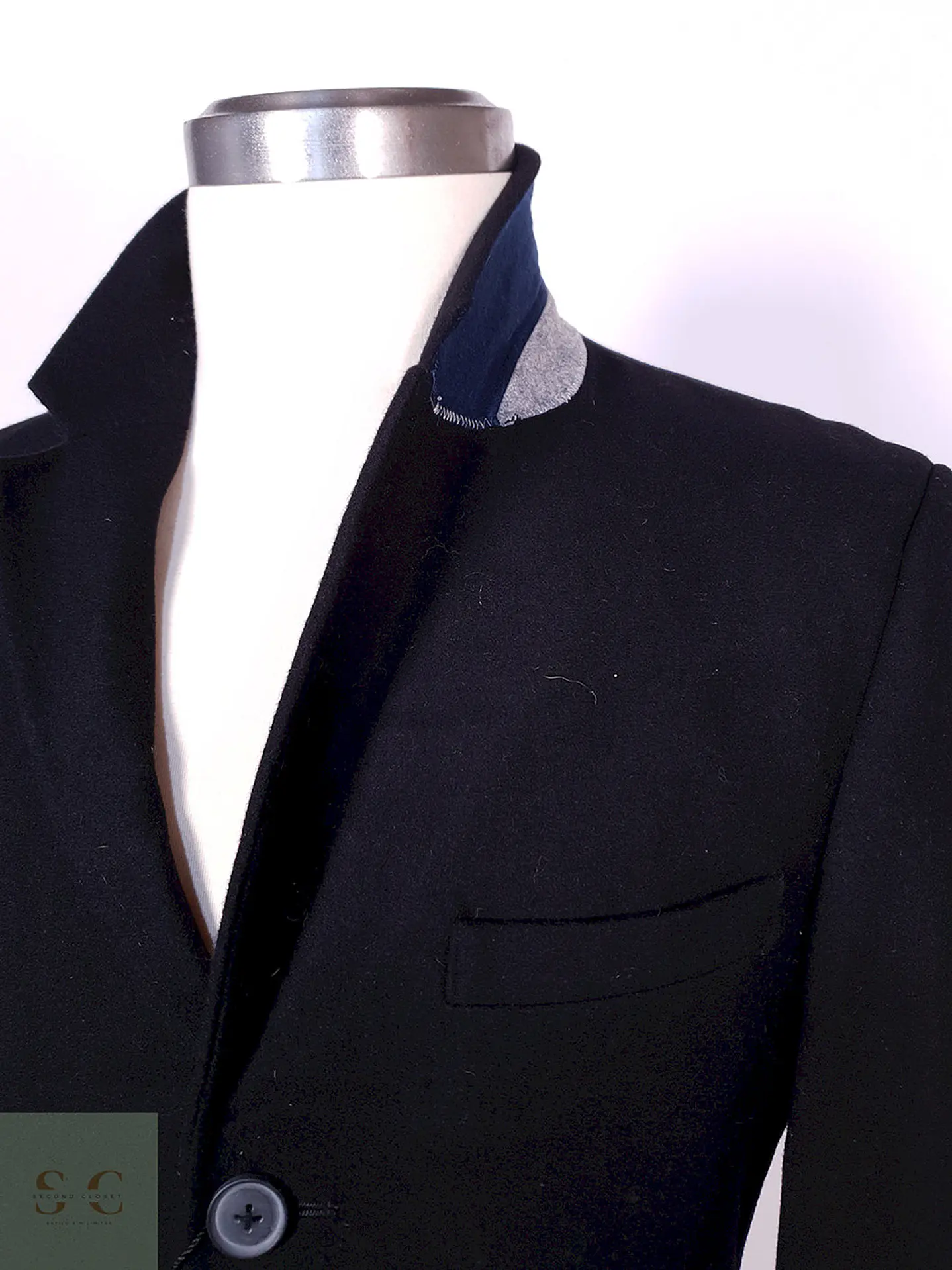 Abrigo Climate Couture Negro Lana Talla M 7