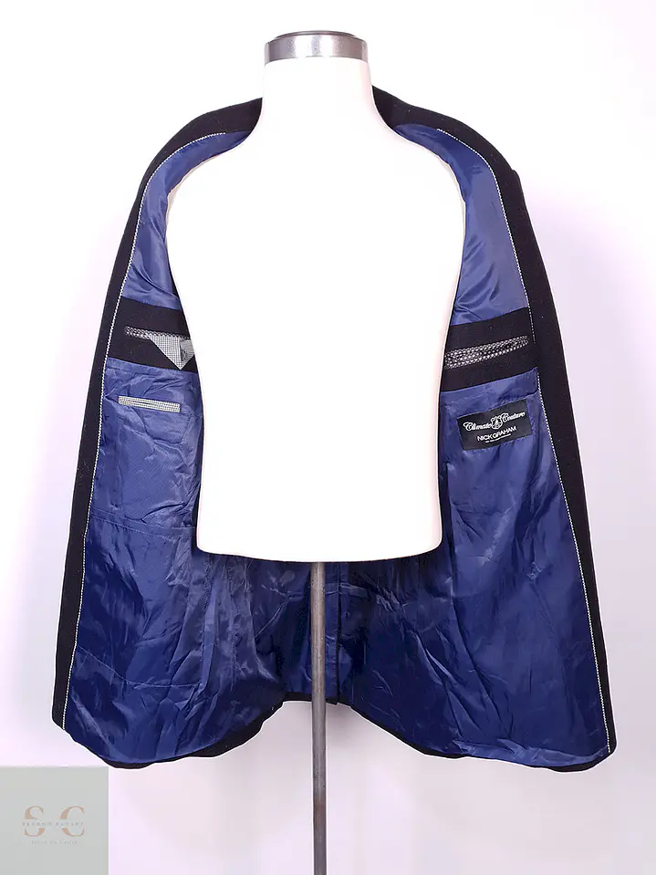 Abrigo Climate Couture Negro Lana Talla M 12