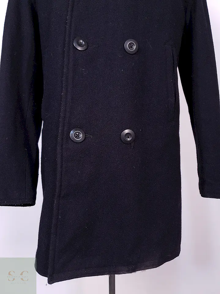 Abrigo Old Navy Marinero Azul Lana Talla M 3