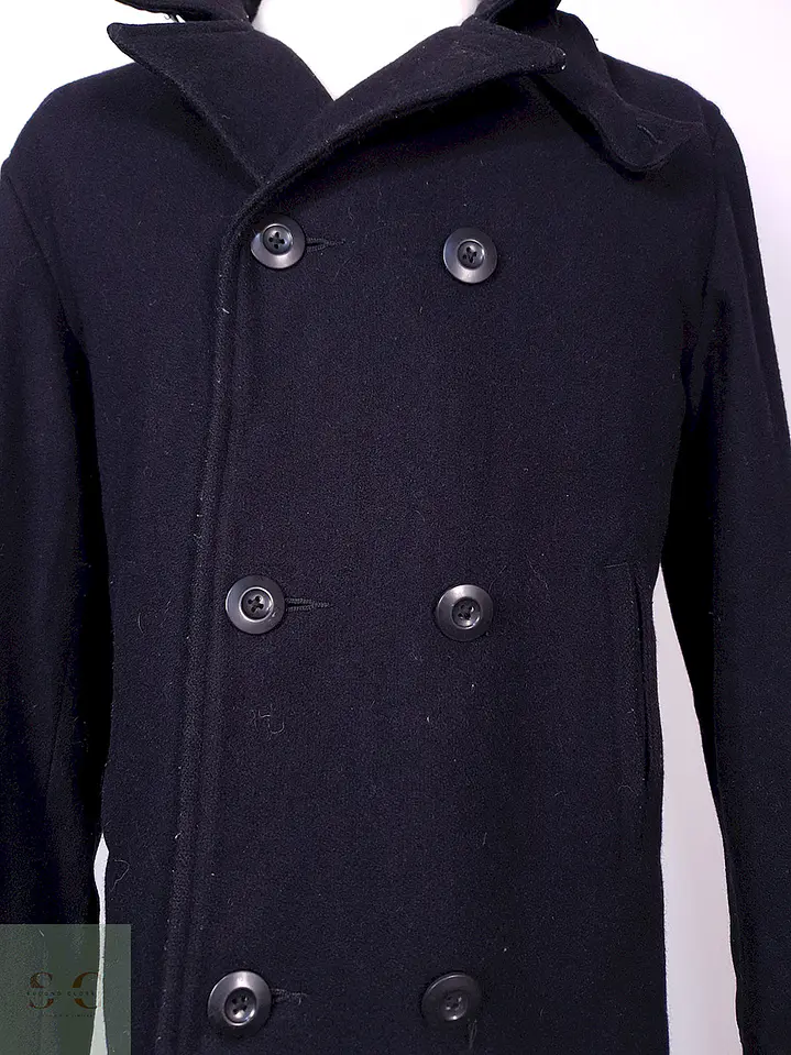 Abrigo Old Navy Marinero Azul Lana Talla M 4