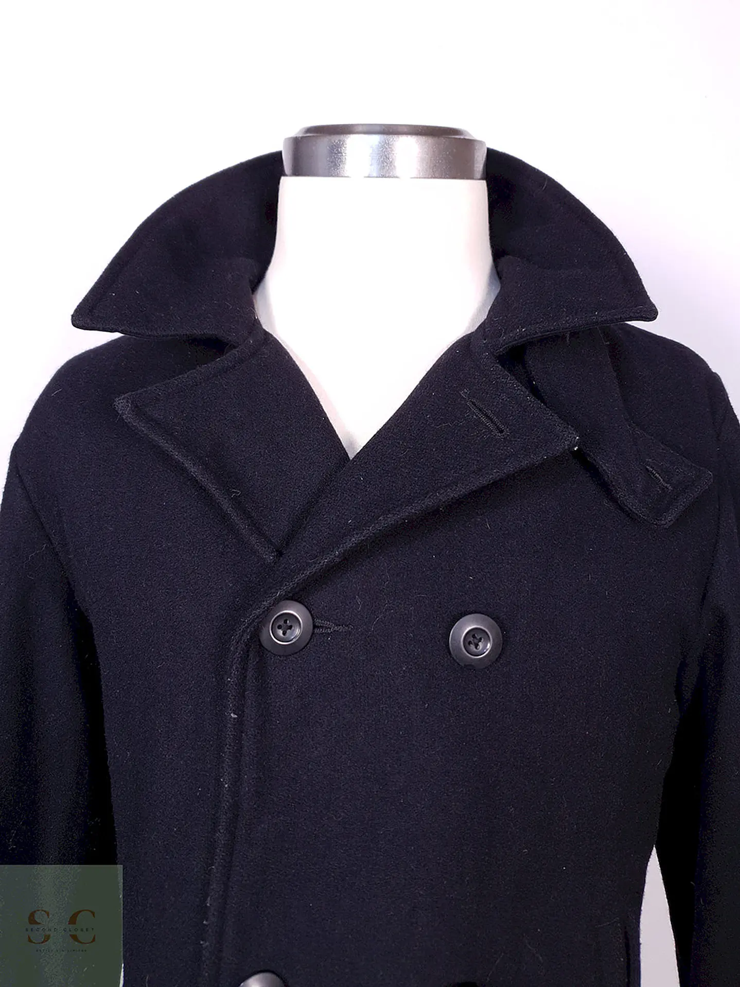 Abrigo Old Navy Marinero Azul Lana Talla M 5