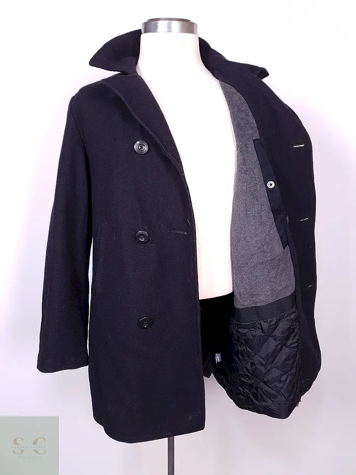 Abrigo Old Navy Marinero Azul Lana Talla M 10