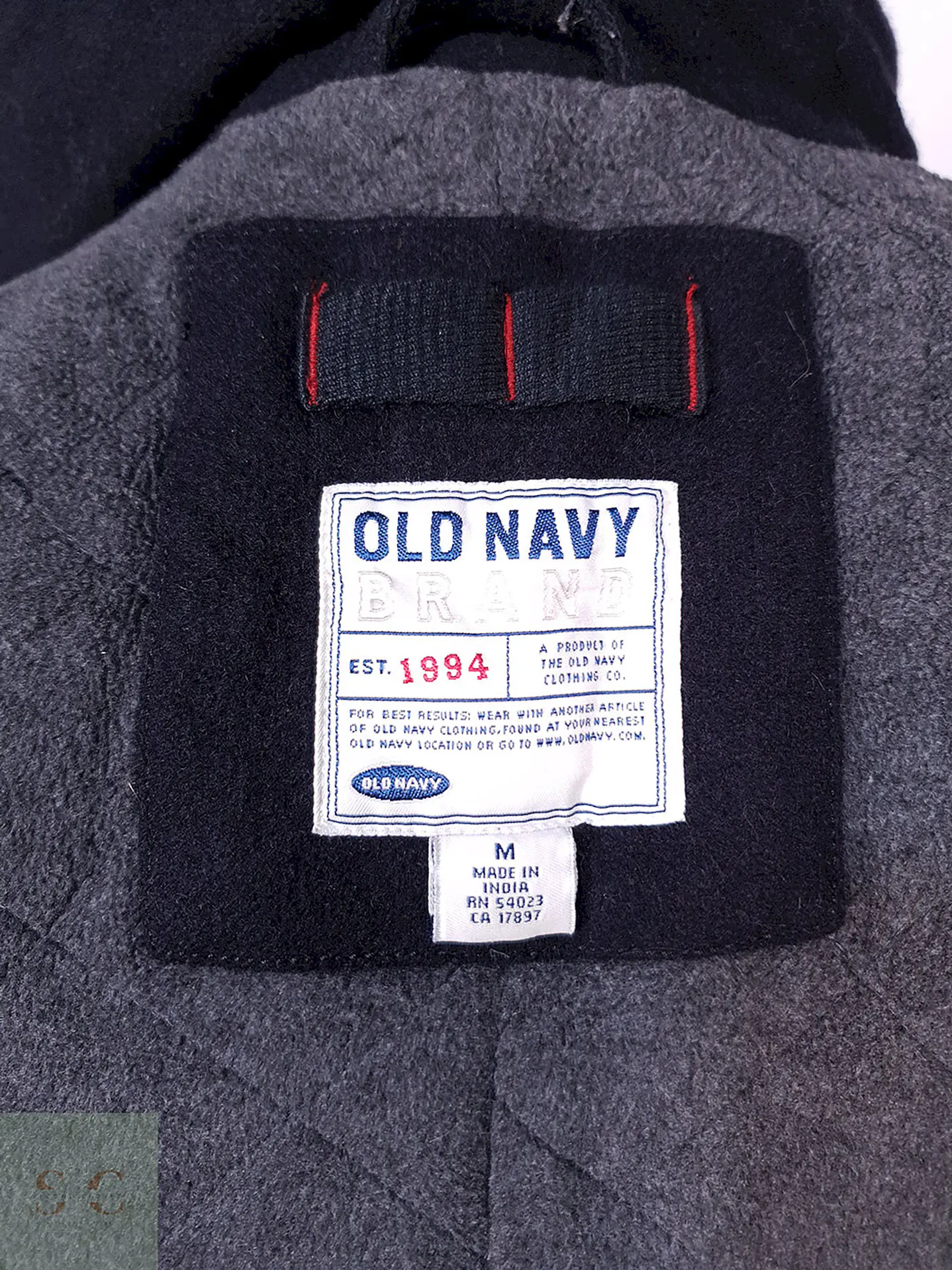 Abrigo Old Navy Marinero Azul Lana Talla M 16