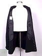 Abrigo Varsity Negro Lana Talla M - Miniatura 8