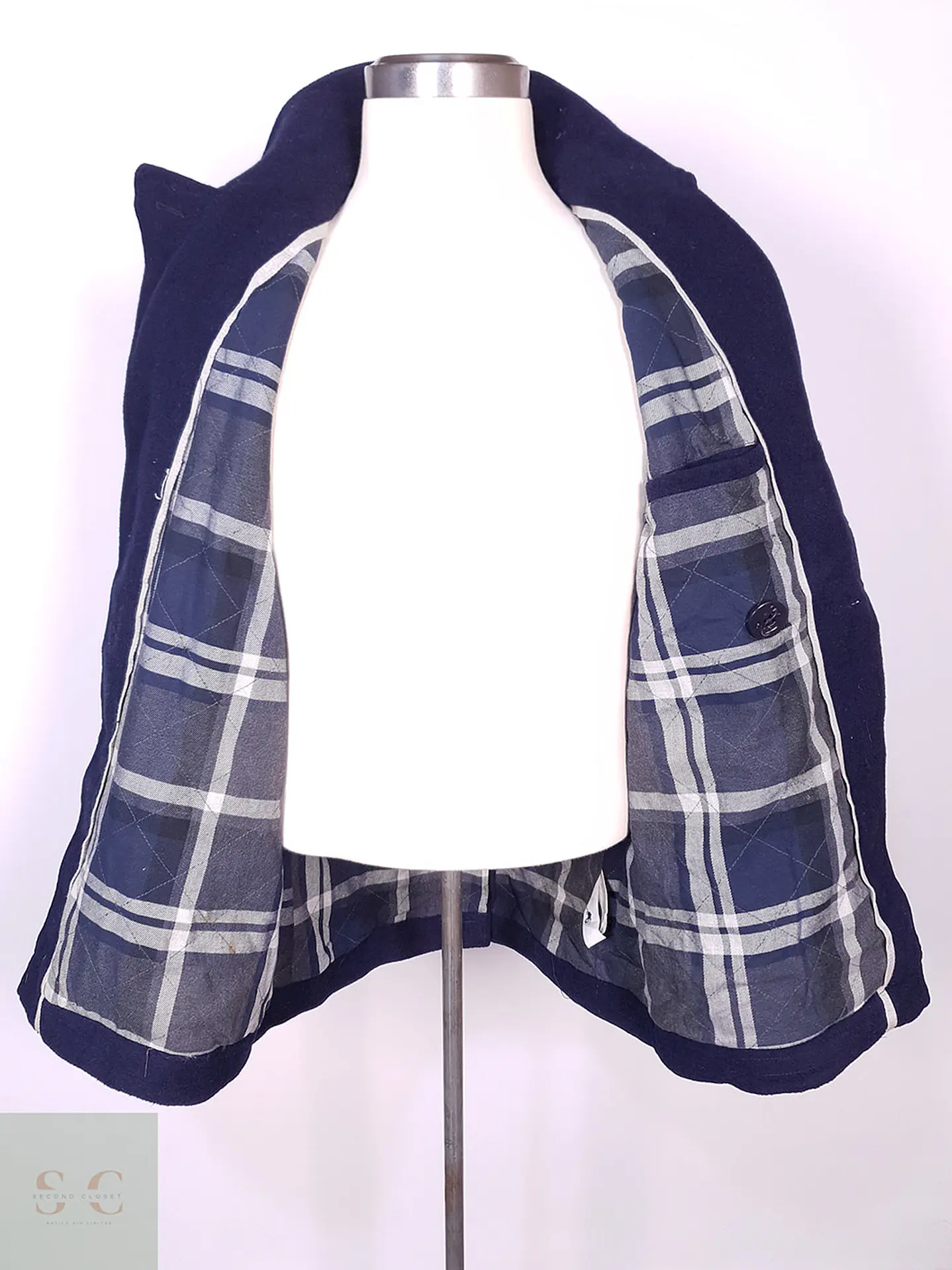 Abrigo Aeropostale Marinero Azul Lana Talla S 10