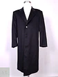 Abrigo Hamilton And Hayes Largo Negro Italiano Lana Cashmere Talla XL - Miniatura 1
